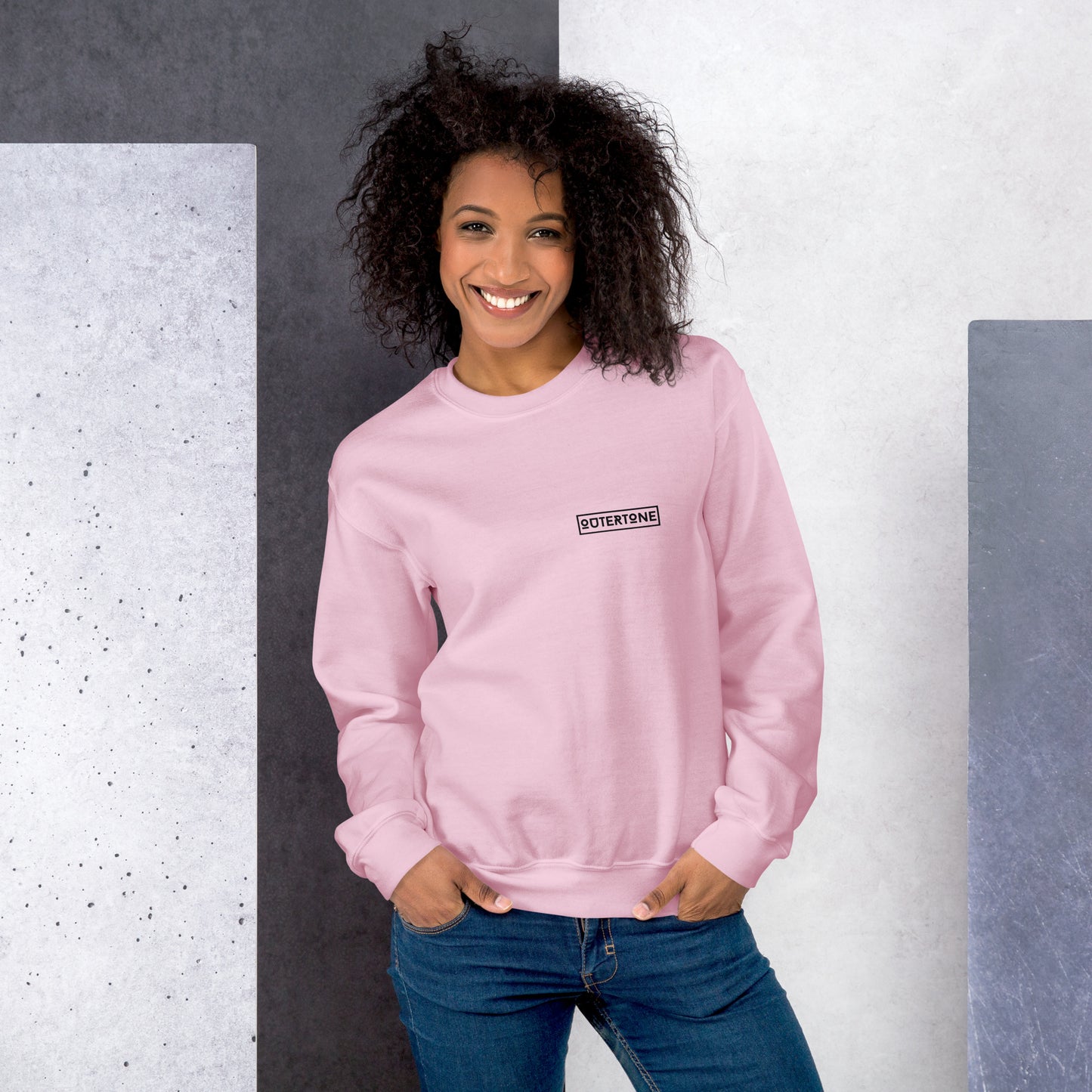 Outertone Unisex Sweatshirt - Black Logo