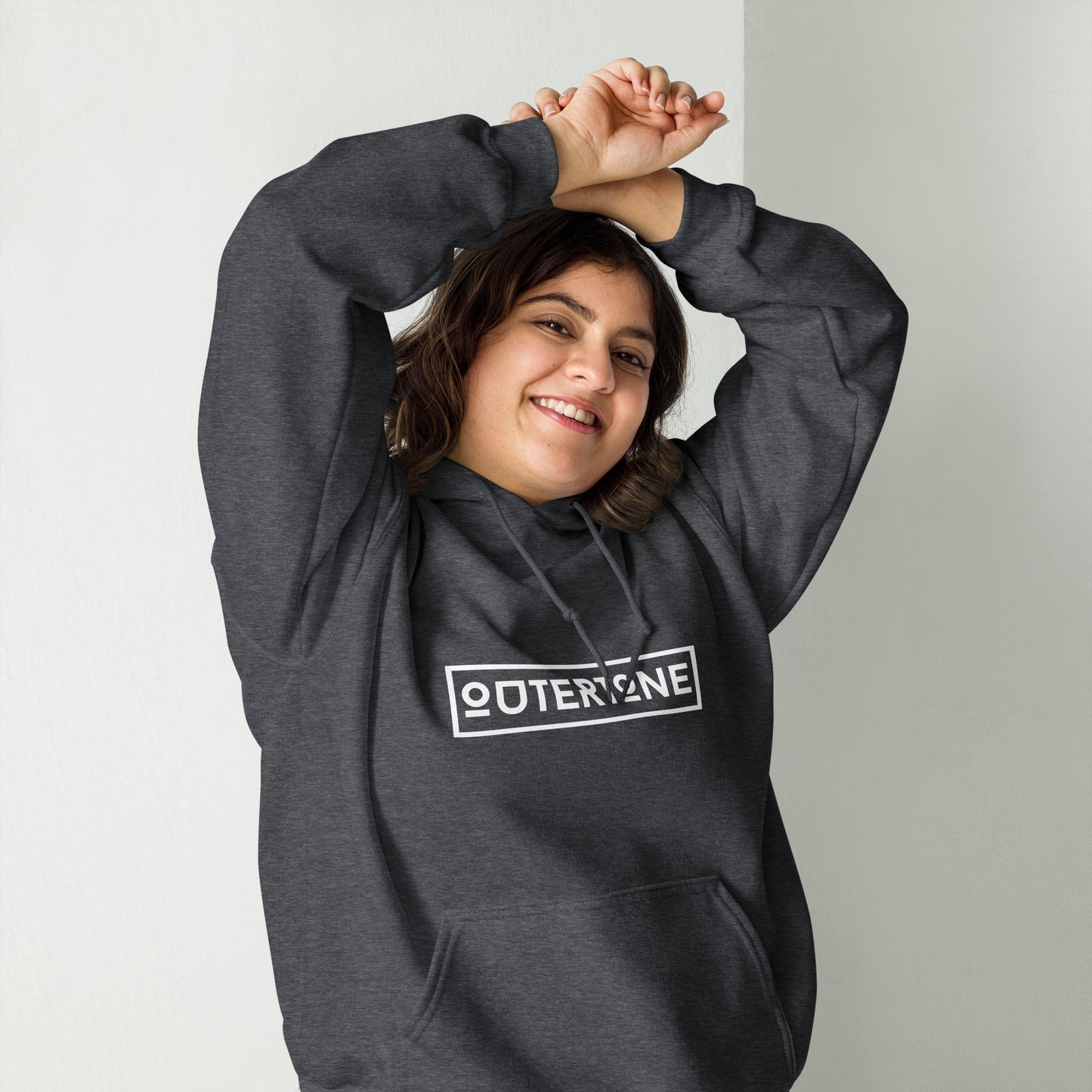 Outertone Unisex Hoodie - White Logo