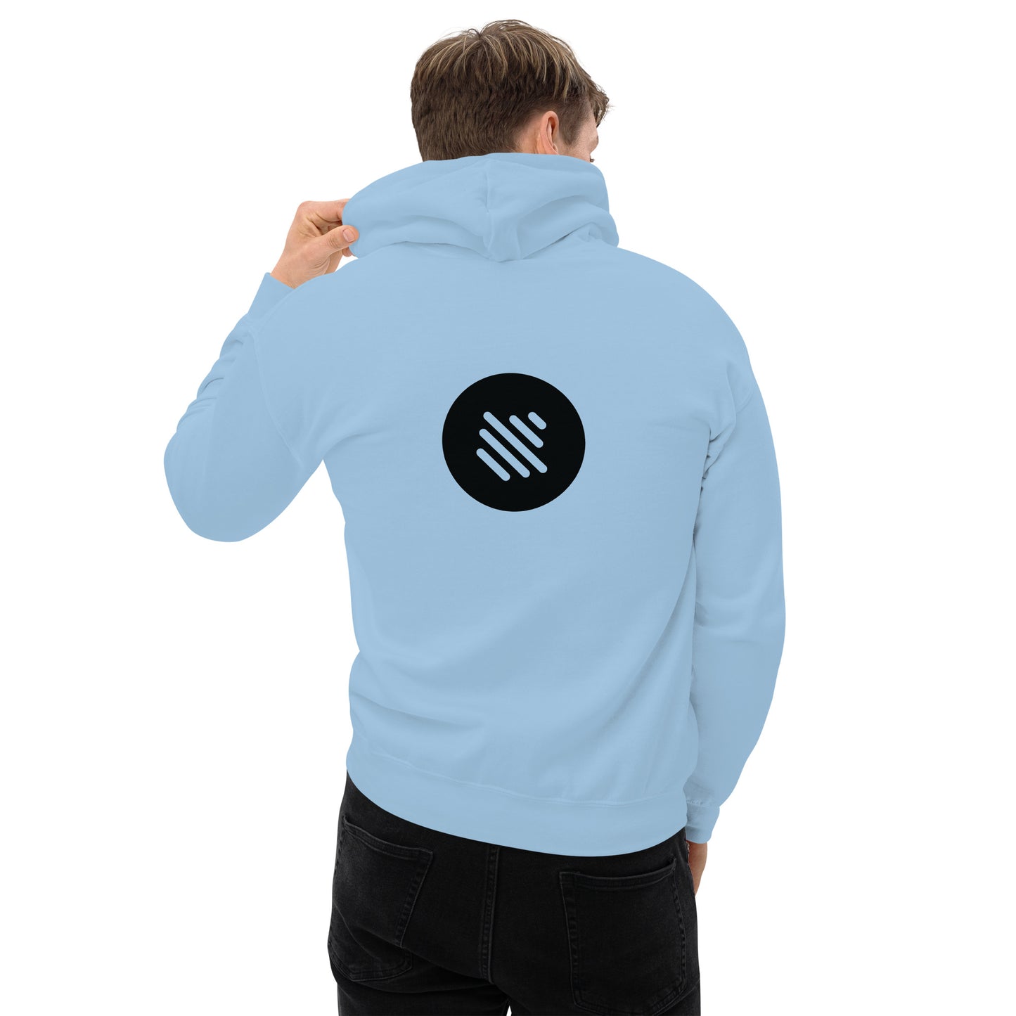 Bass Boost Hoodie - Front & Back Logo (black)