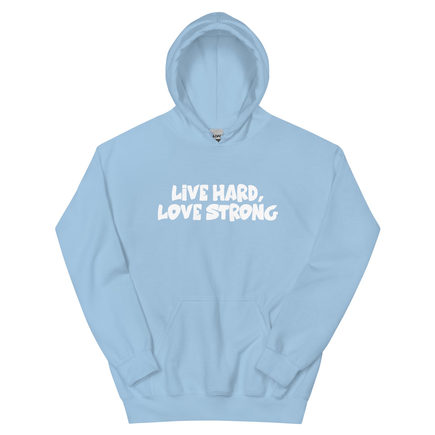 Alonestar Live Hard, Love Strong Hoodies - White Logo