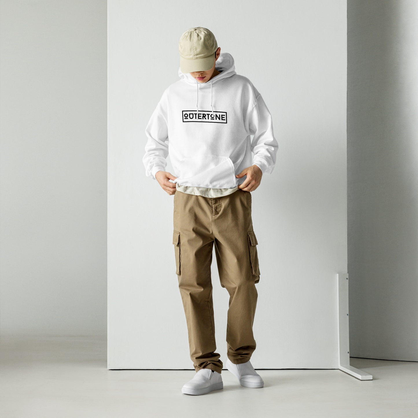 Outertone Unisex Hoodie - Black Logo