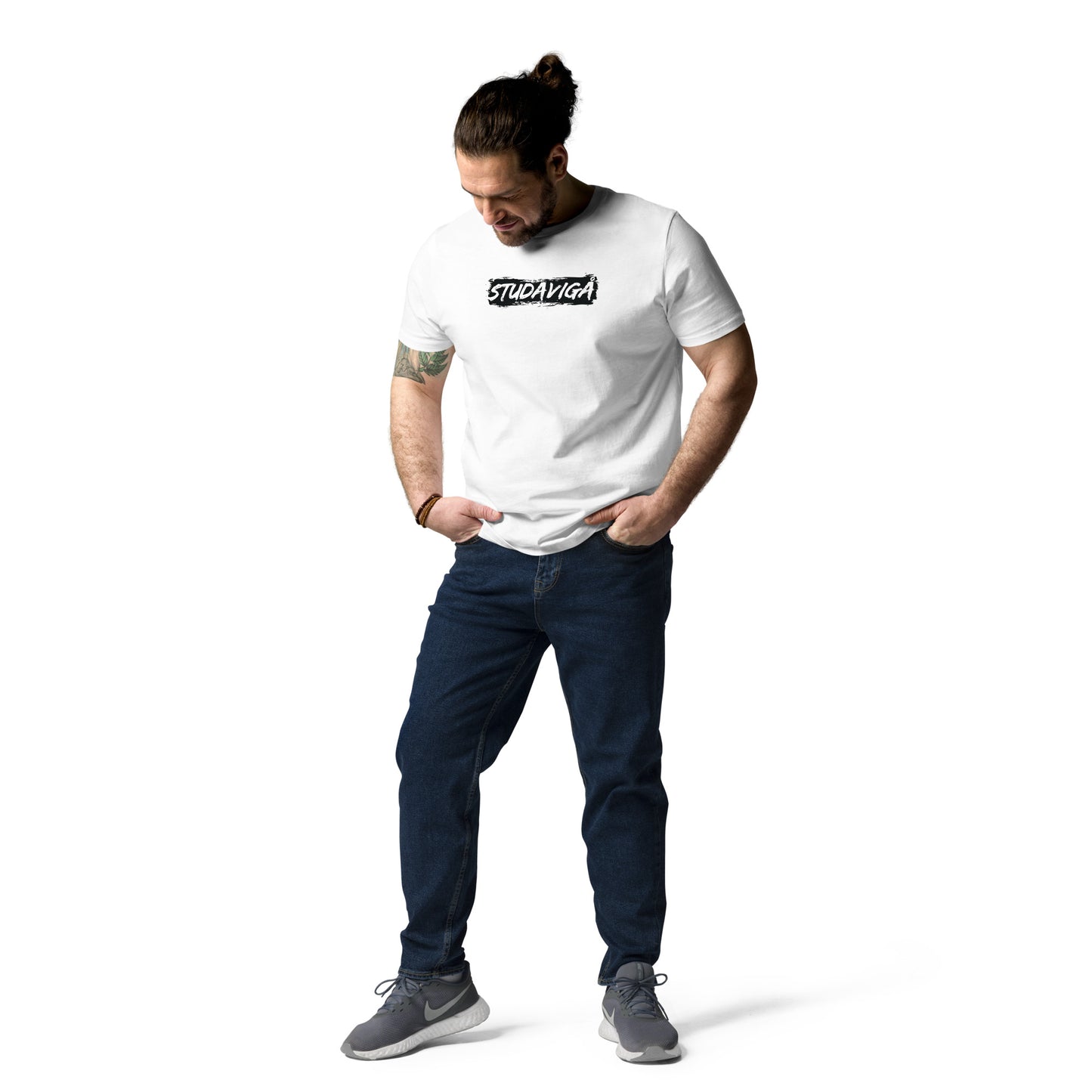 Studavigå White Unisex organic cotton t-shirt