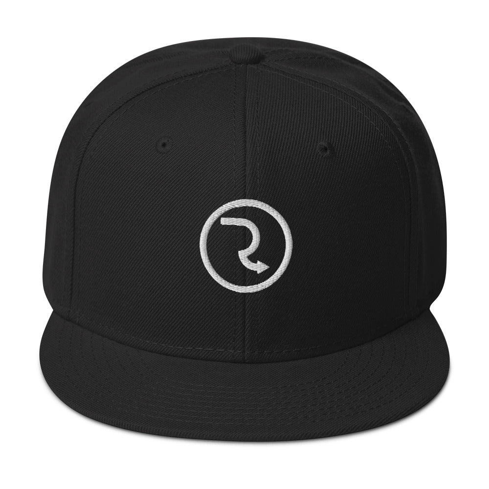 RouteNote Snapback Hat - Black