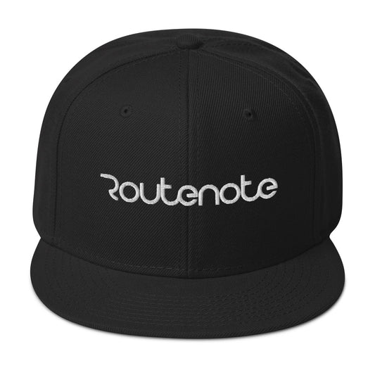 RouteNote Logo Snapback Hat - Black