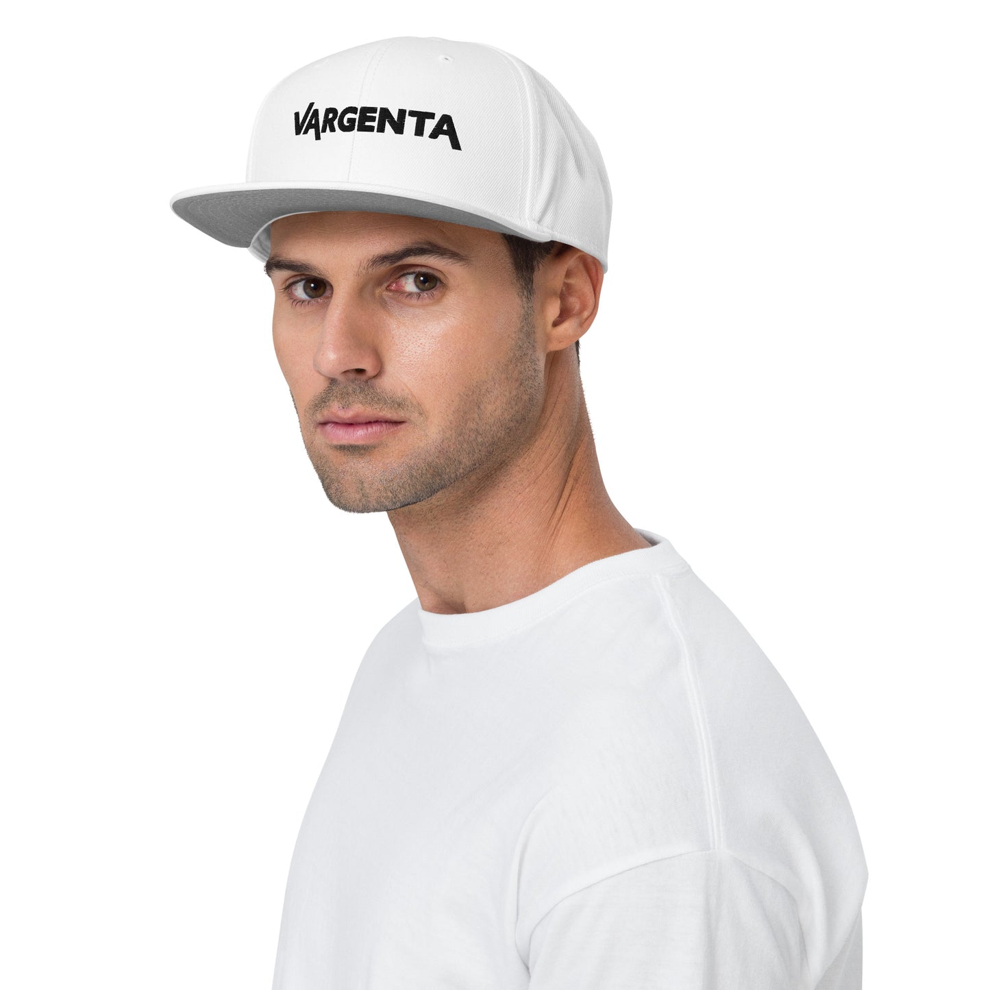 VARGENTA White Snapback Hat