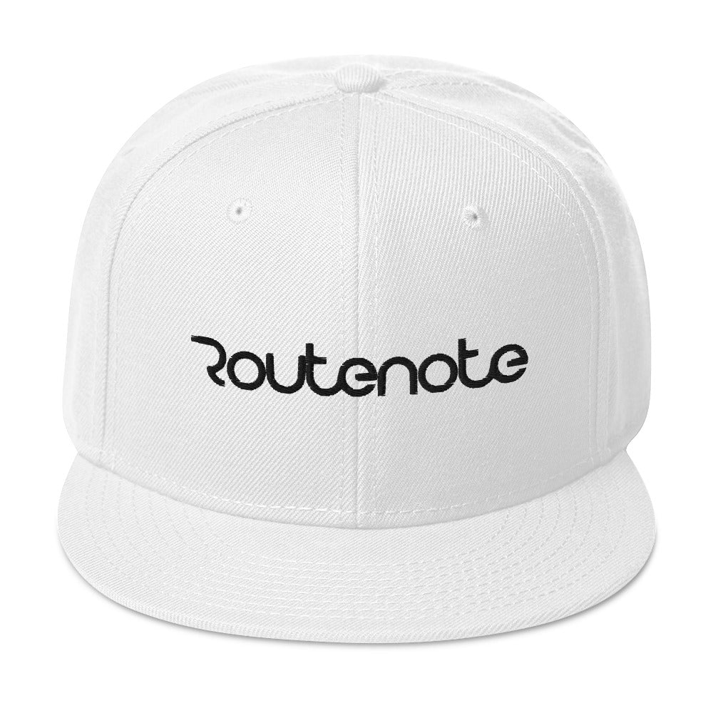 RouteNote Logo Snapback Hat - White