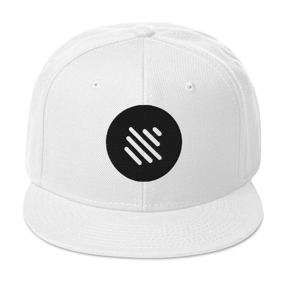 Bass Boost Snapback Hat - Black Logo