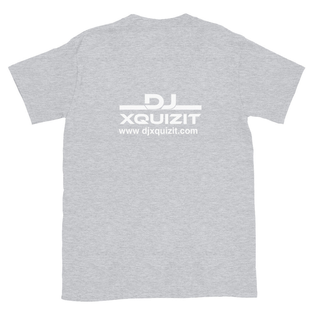 DJ Xquizit Short-Sleeve Unisex T-Shirt Purple