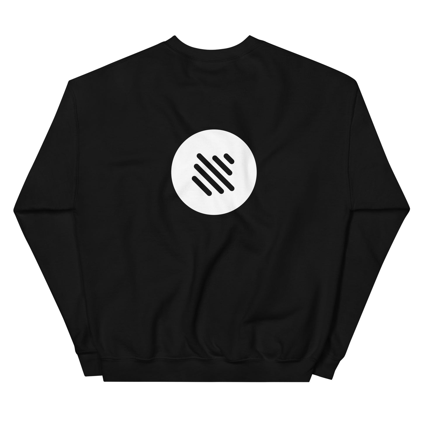 Bass Boost Crewneck Sweatshirt - Front & Back Logo (White)