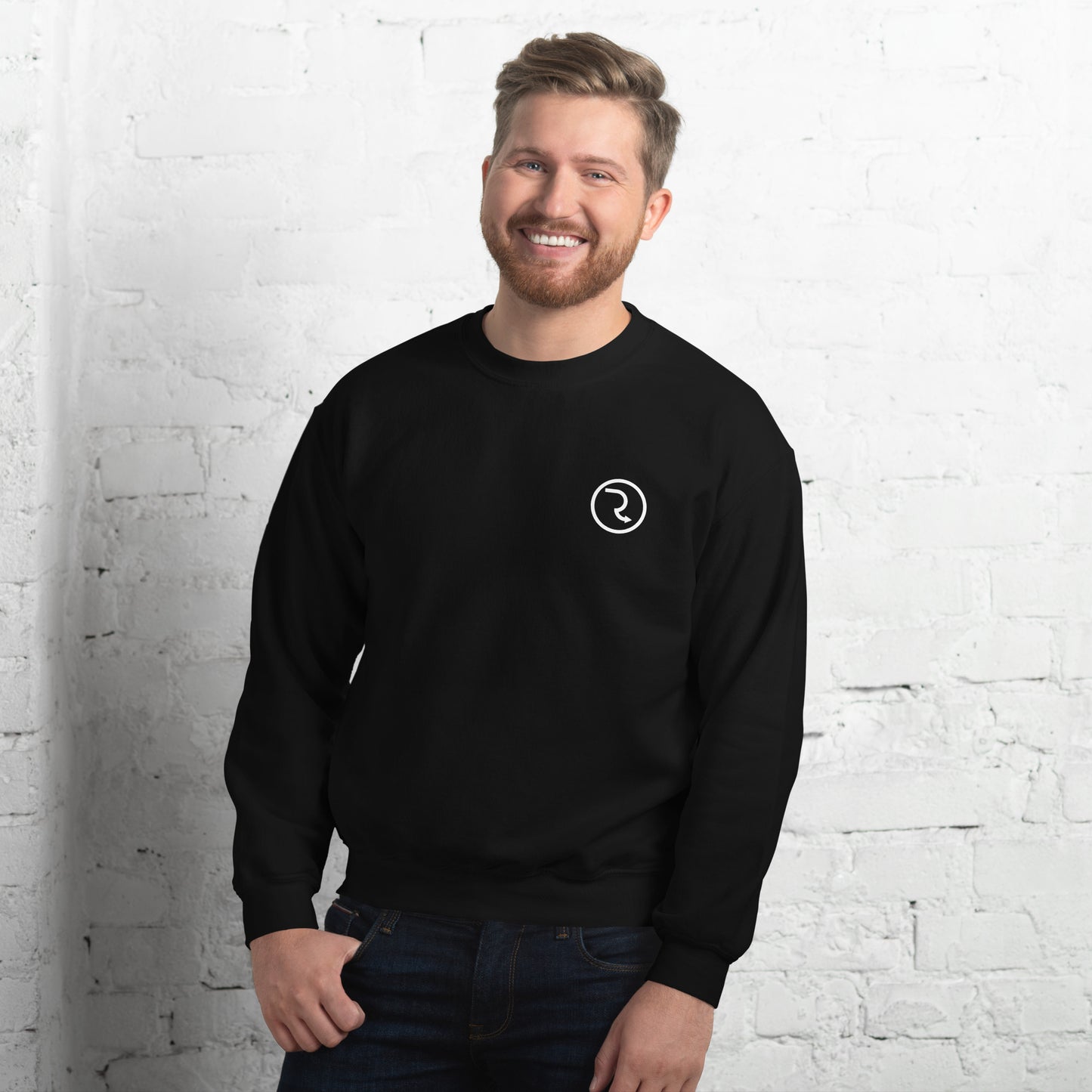 RouteNote Unisex Long Sleeved Sweatshirt - White Logo