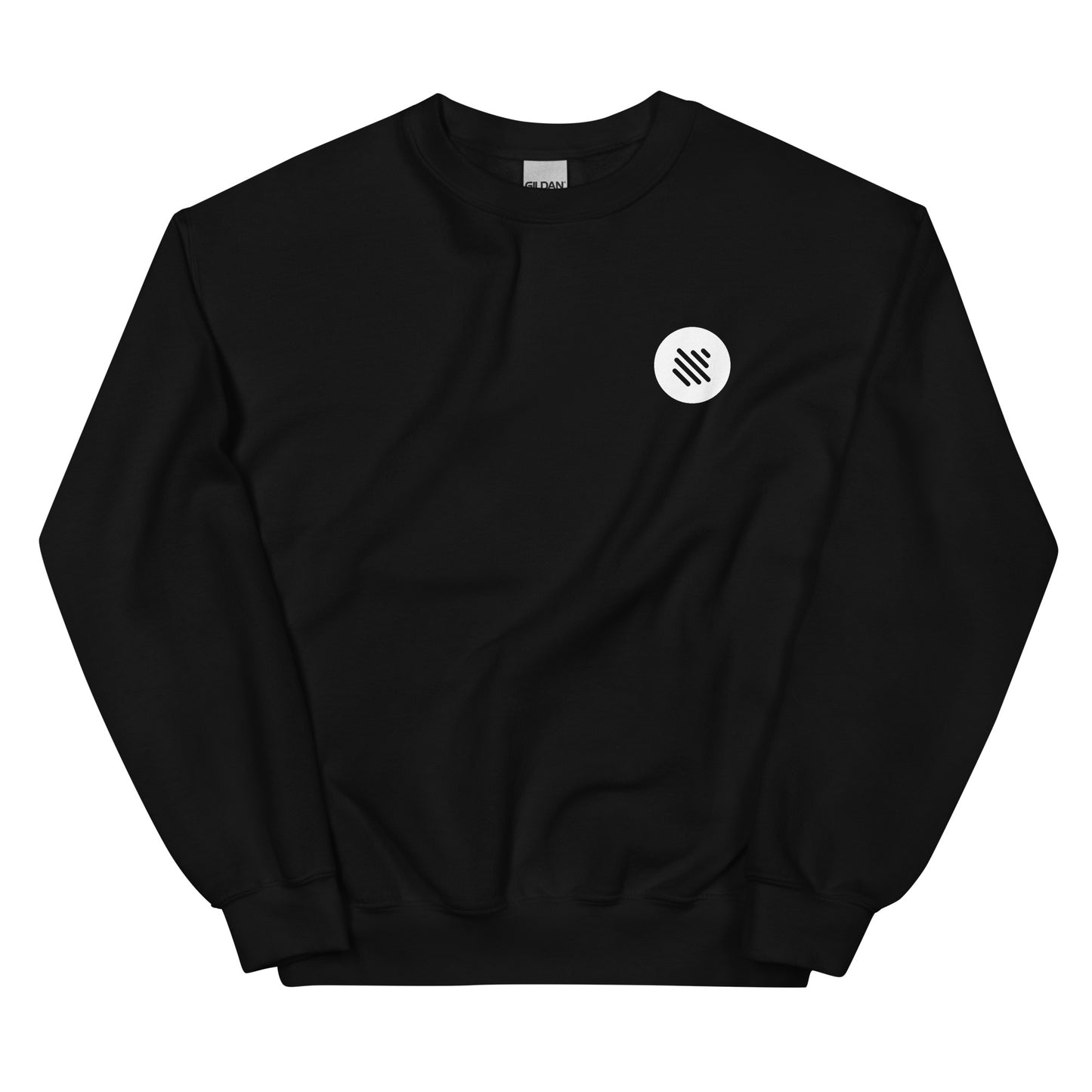 Bass Boost Crewneck Sweatshirt - Front & Back Logo (White)