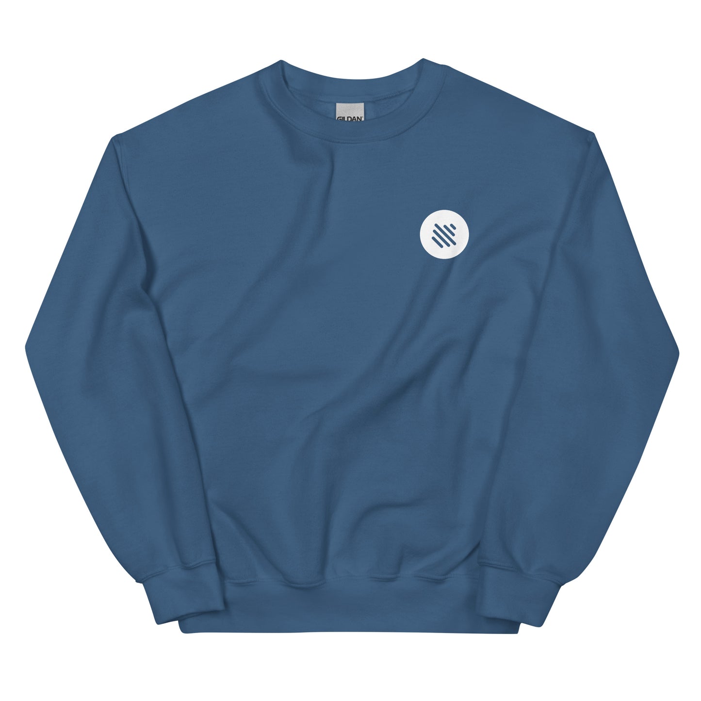 Bass Boost Crewneck Sweatshirt - Front & Back Logo (White)