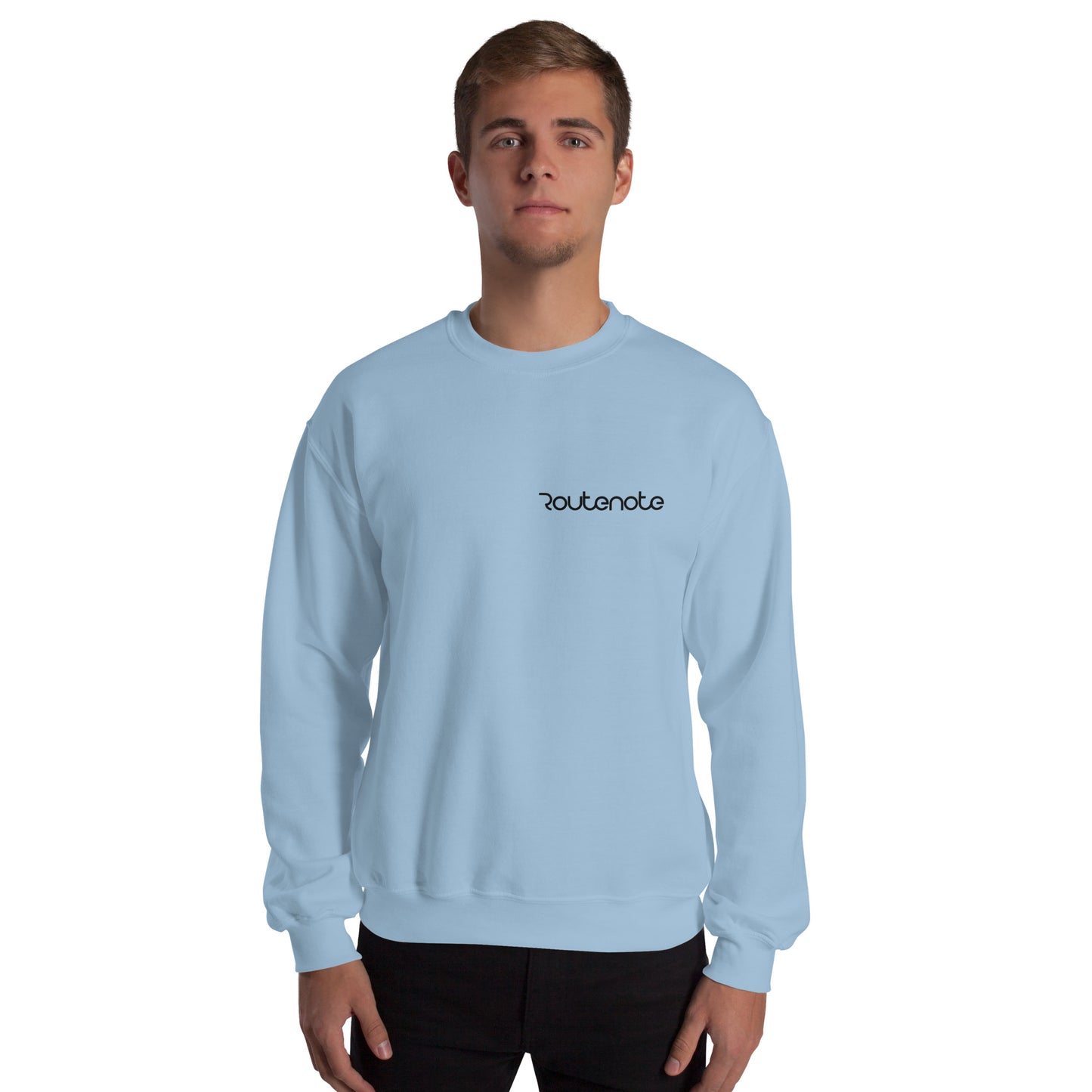 RouteNote Unisex Long Sleeved Sweatshirt - Black Text