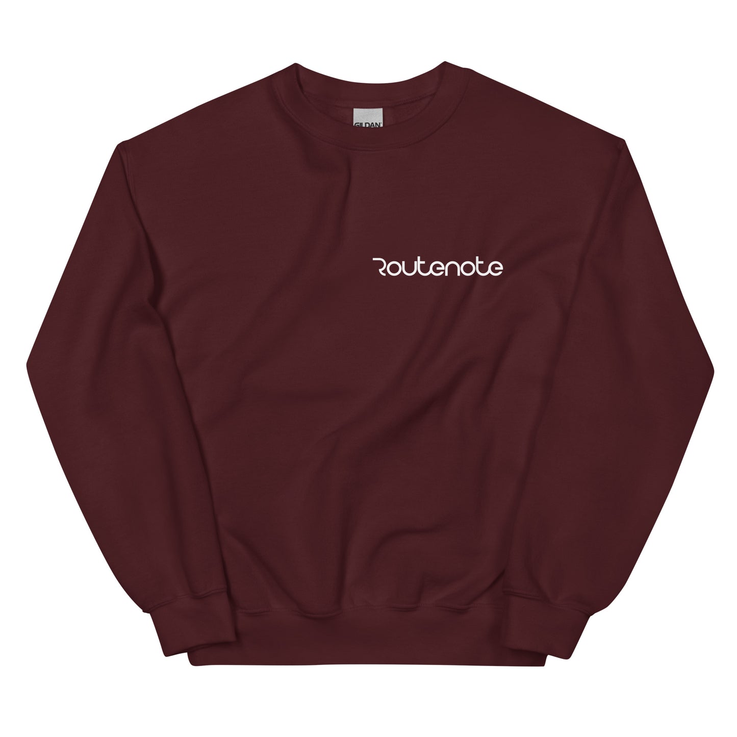 RouteNote Unisex Long Sleeved Sweatshirt - White Text