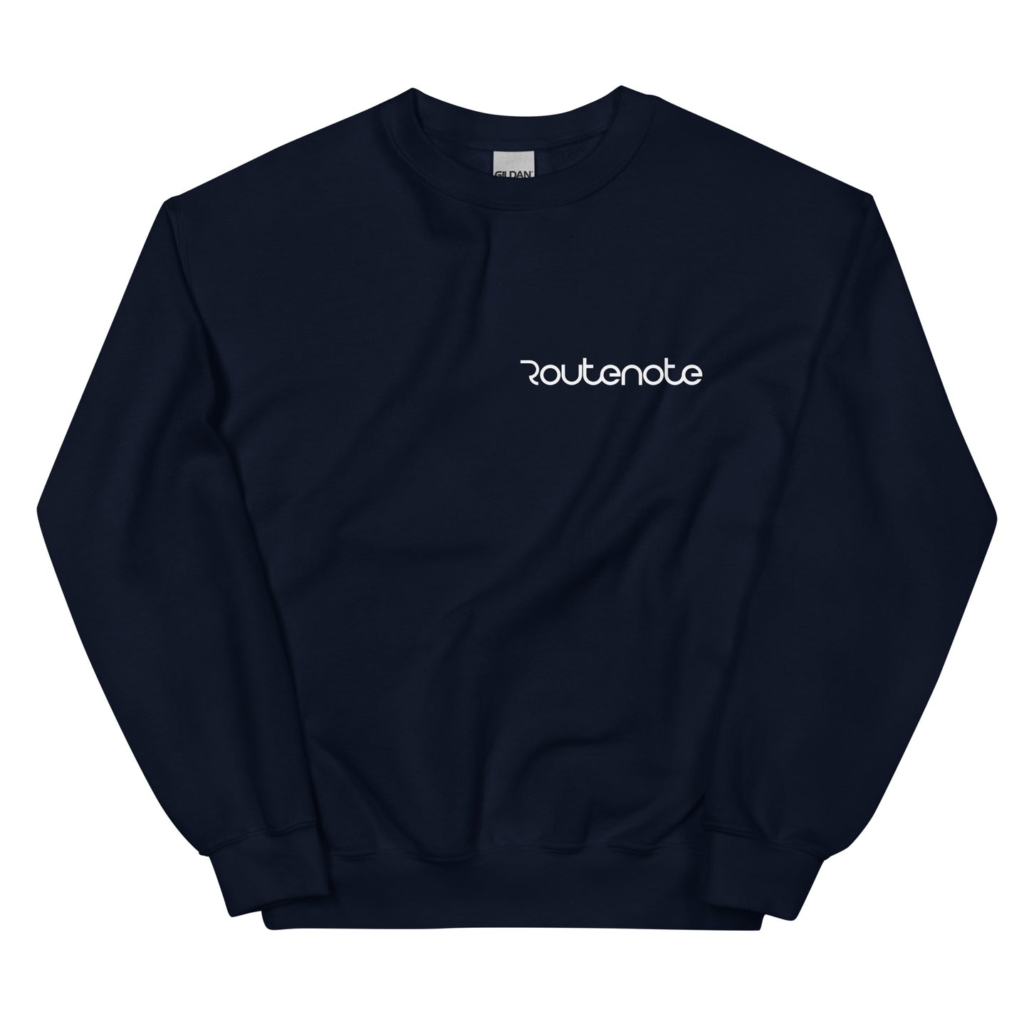 RouteNote Unisex Long Sleeved Sweatshirt - White Text