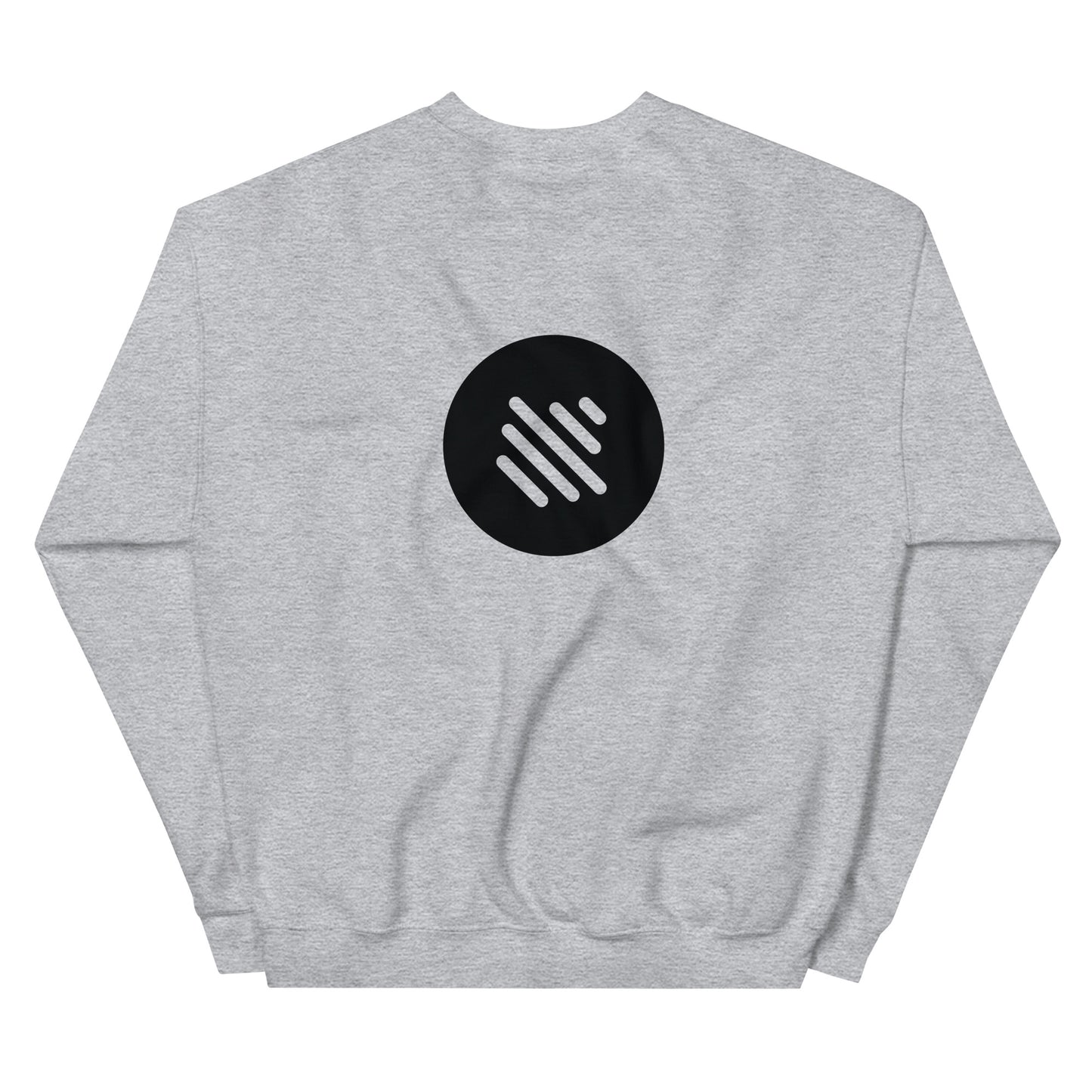 Bass Boost Crewneck Sweatshirt - Front & Back Logo (black)