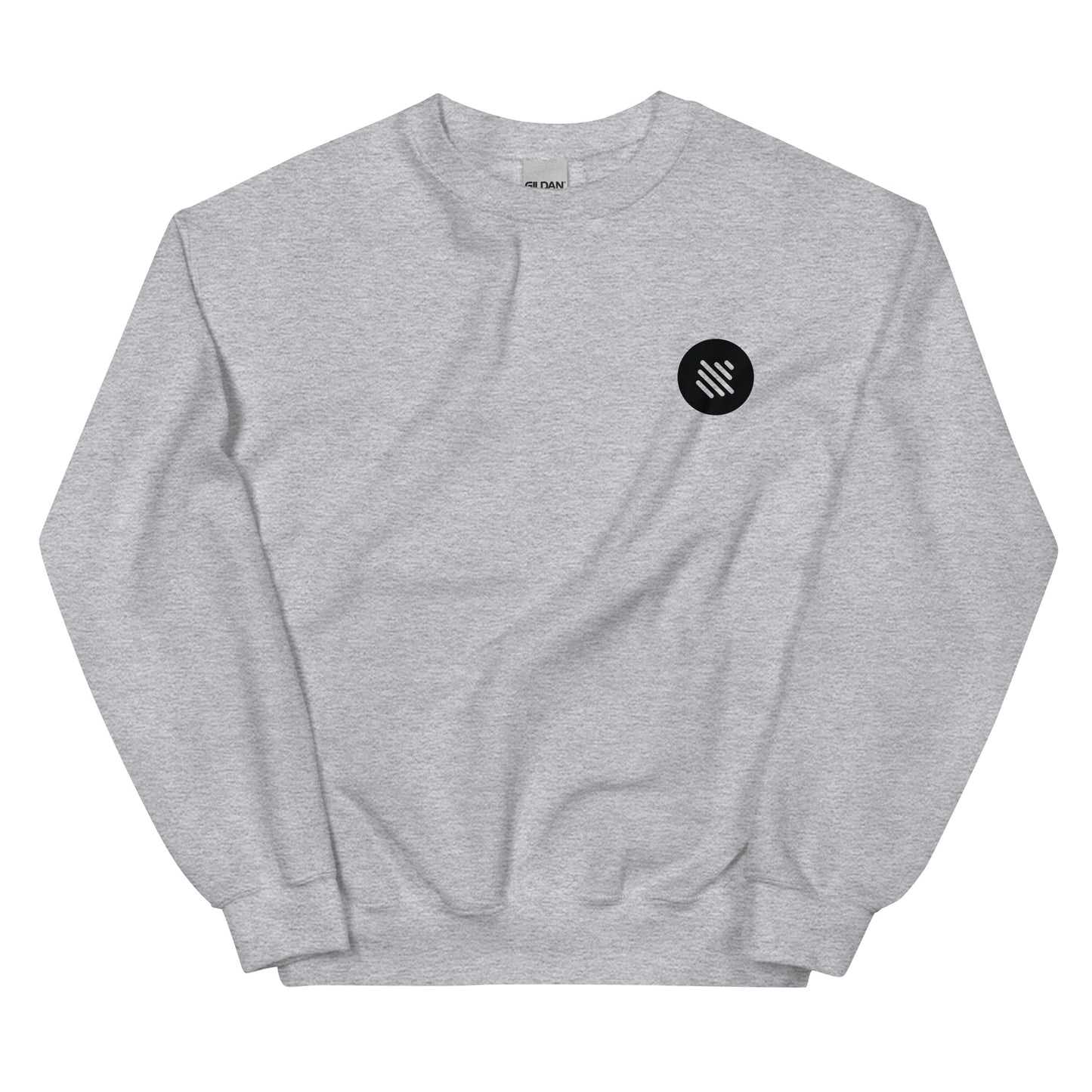 Bass Boost Crewneck Sweatshirt - Front & Back Logo (black)