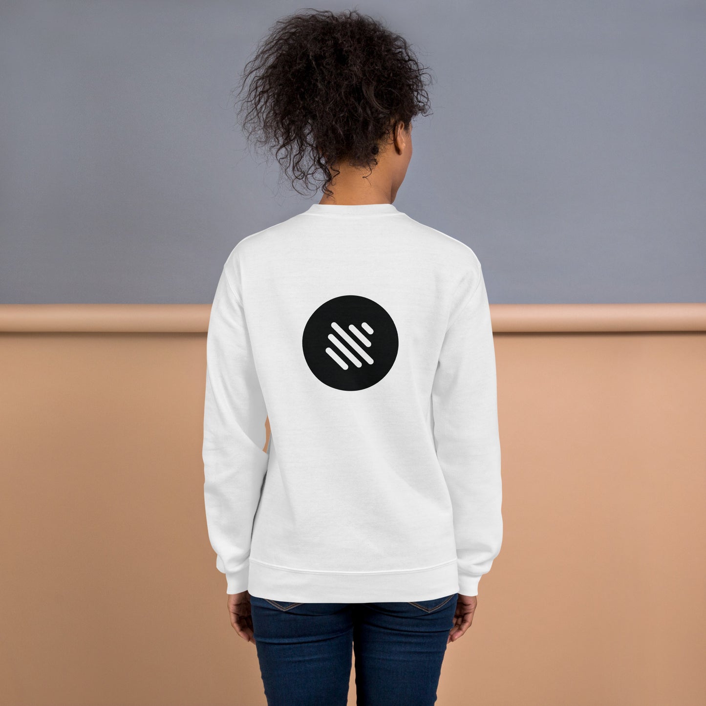 Bass Boost Crewneck Sweatshirt - Front & Back Logo (black)