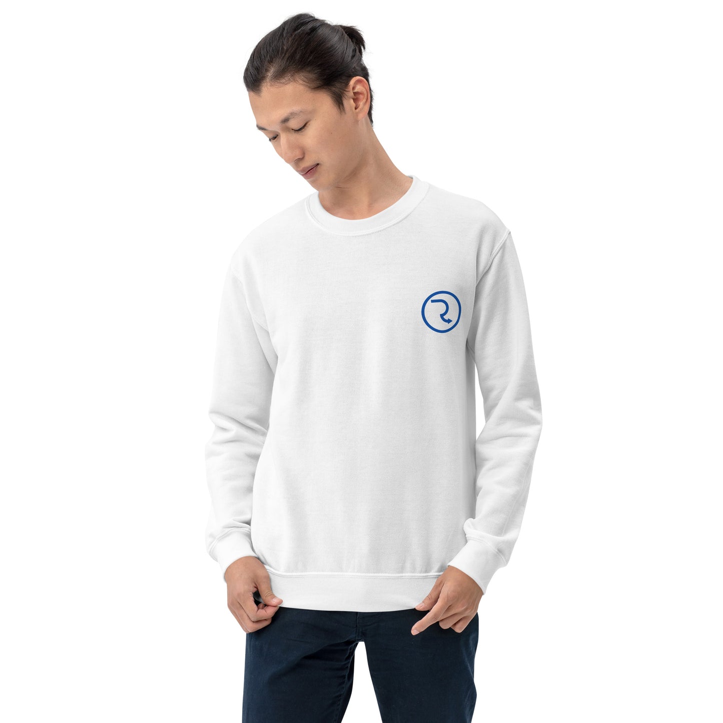 RouteNote Unisex Long Sleeved Sweatshirt - Blue Logo