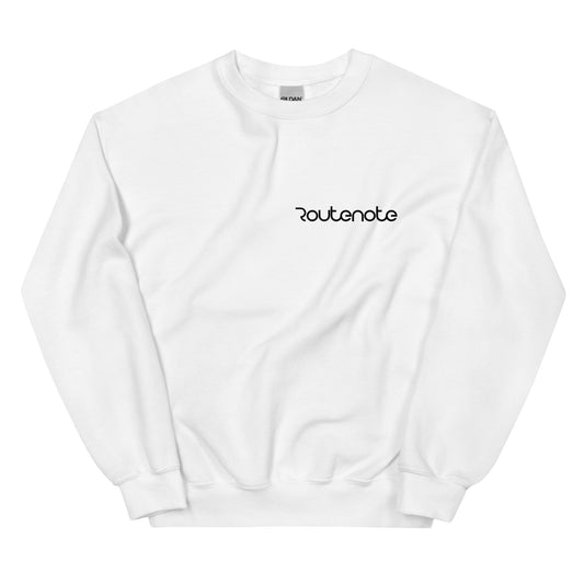 RouteNote Unisex Long Sleeved Sweatshirt - Black Text