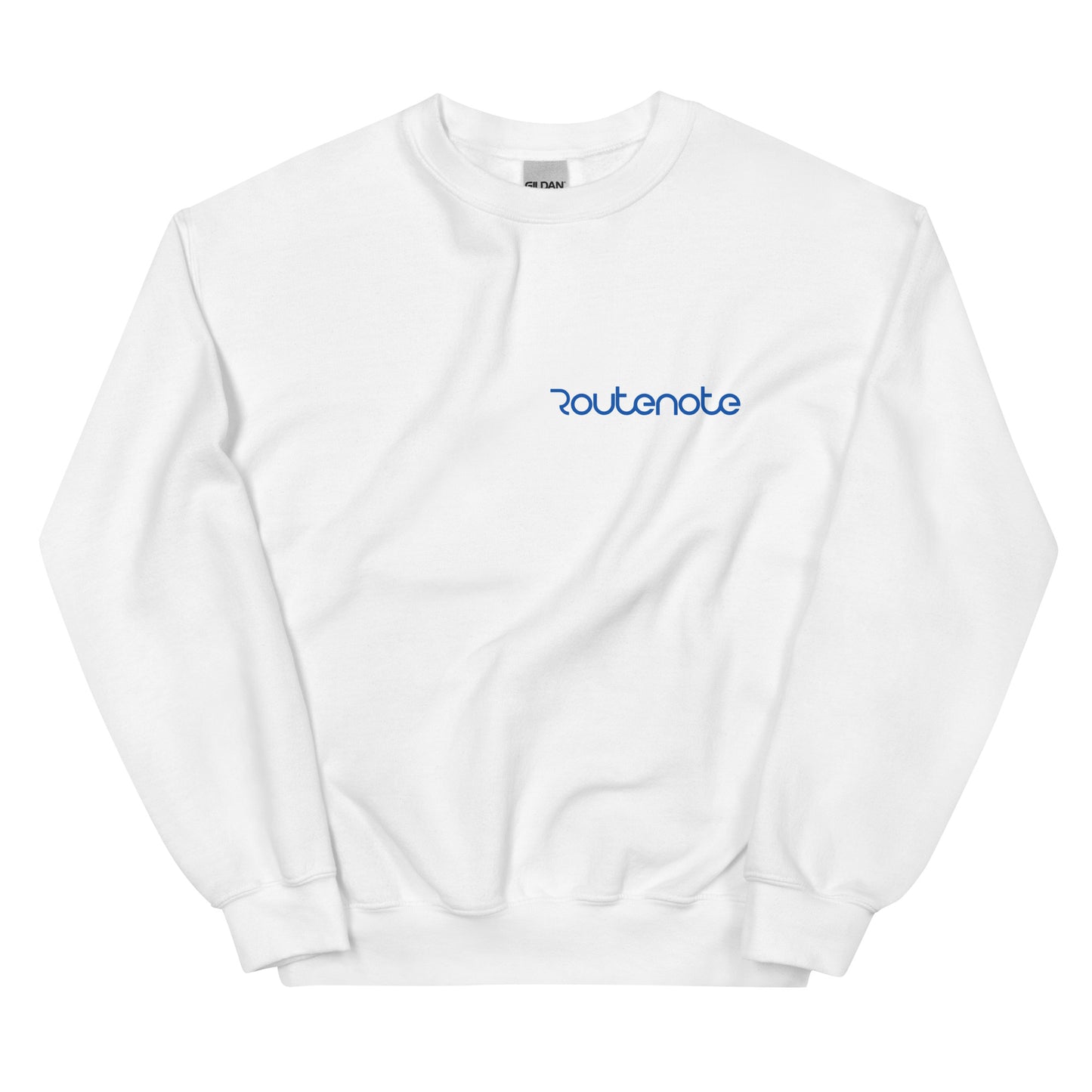 RouteNote Unisex Long Sleeved Sweatshirt - Blue Text