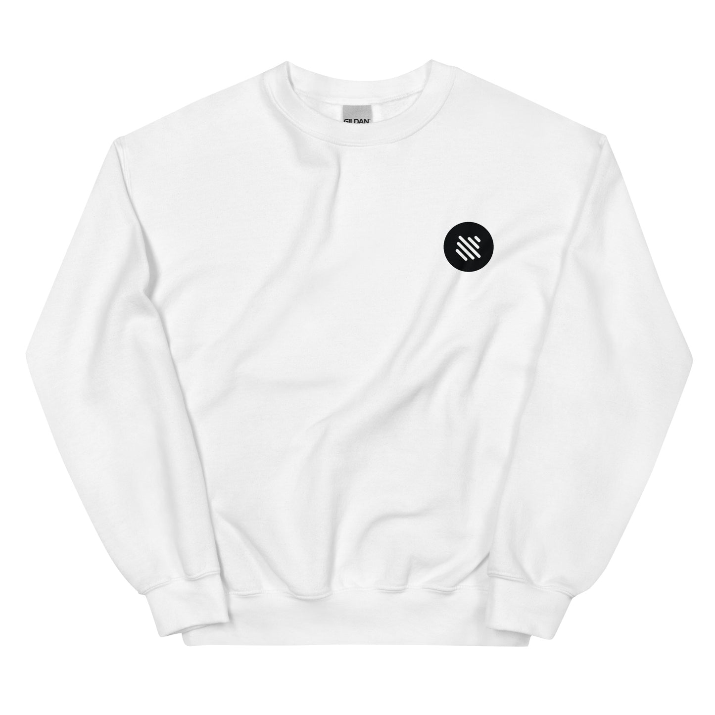 Bass Boost Crewneck Sweatshirt - Front & Back Logo (black)