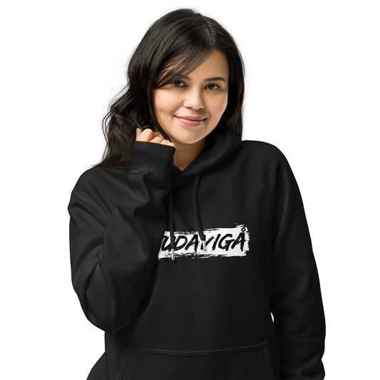 Studavigå Black Unisex eco raglan hoodie