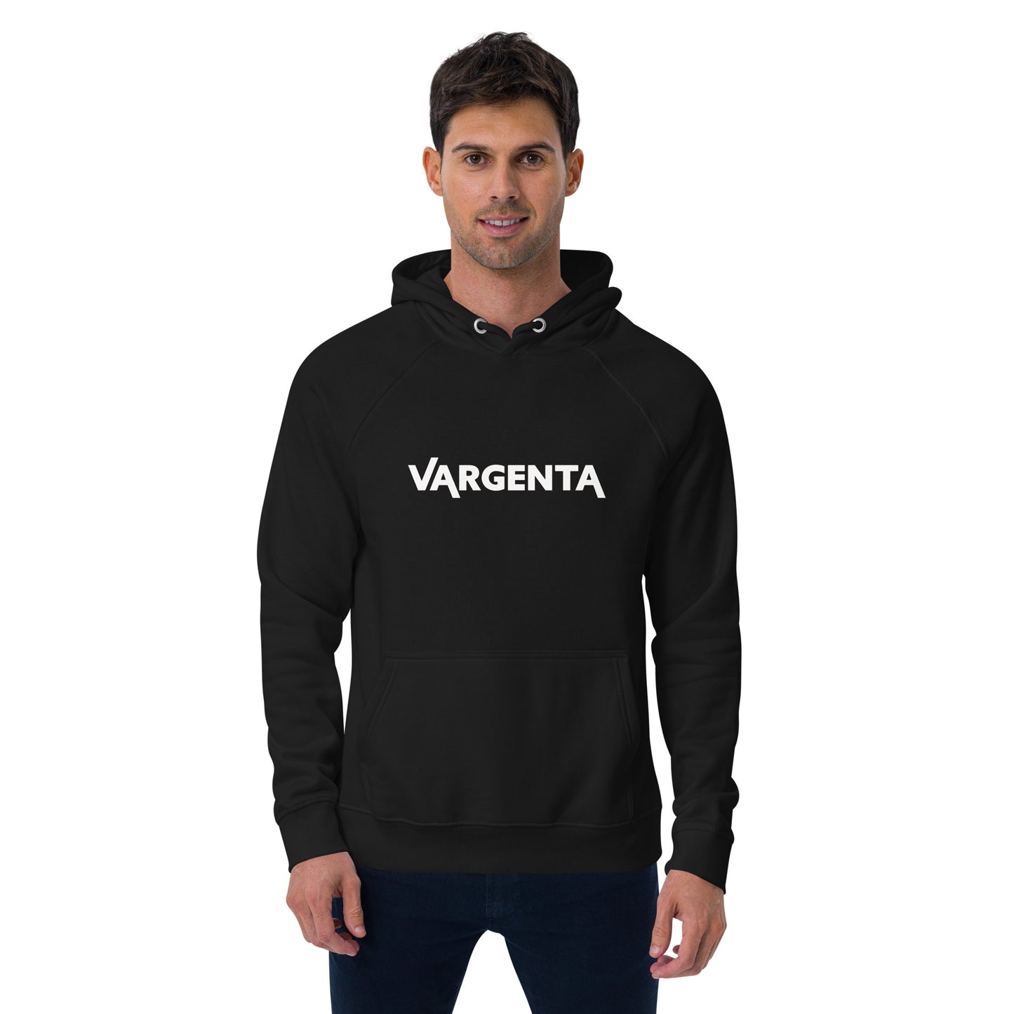 VARGENTA Black Unisex eco raglan hoodie