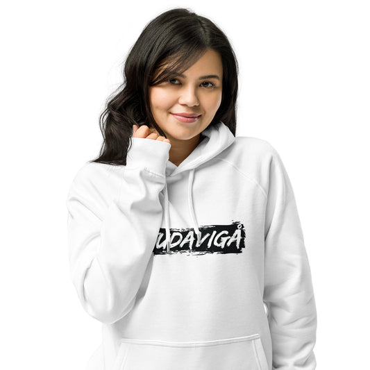 Studavigå White Unisex eco raglan hoodie