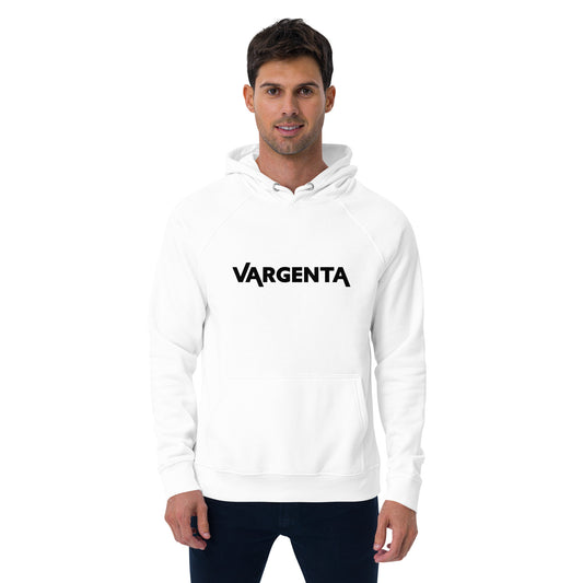 VARGENTA White Unisex eco raglan hoodie