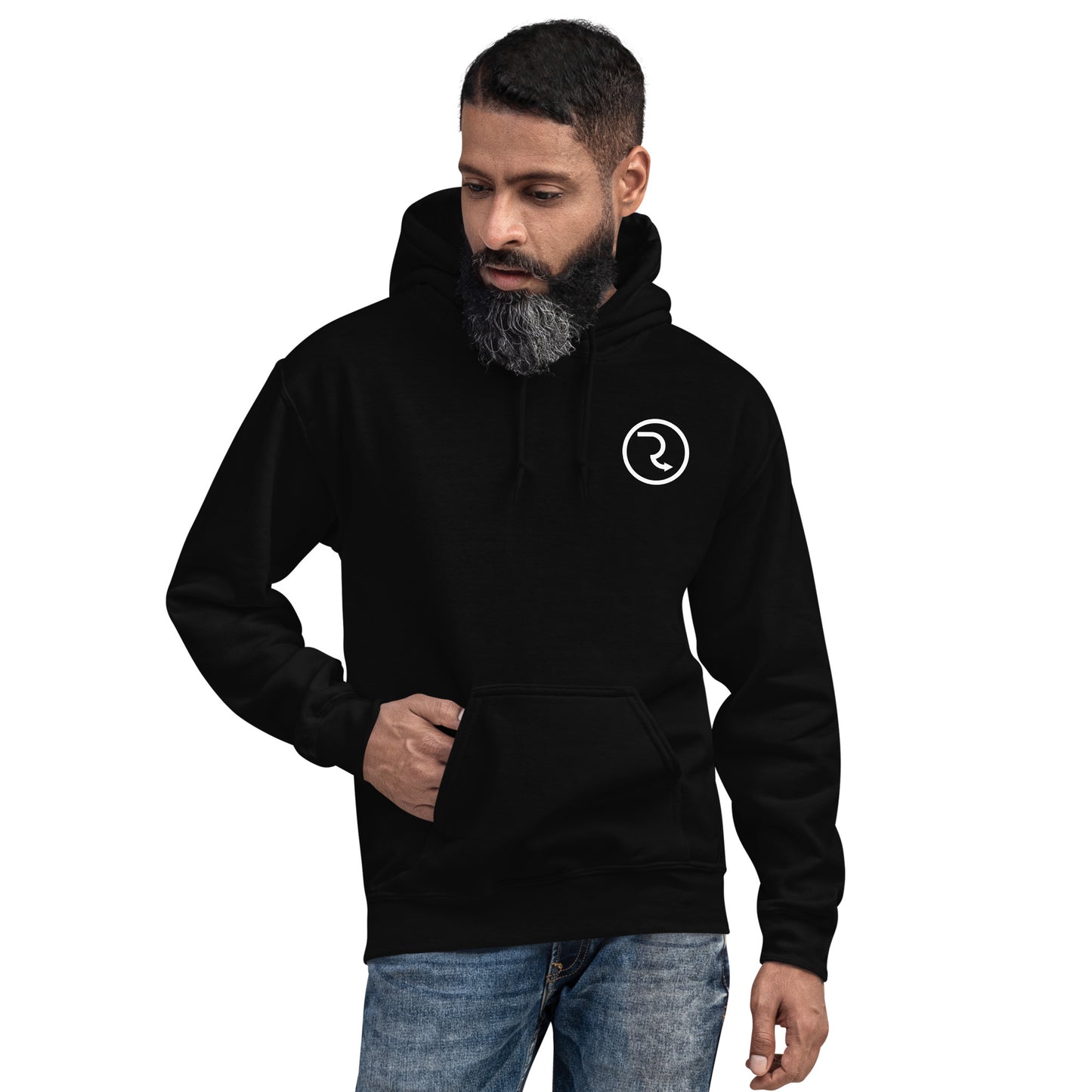 RouteNote Unisex Hoodie - White Logo