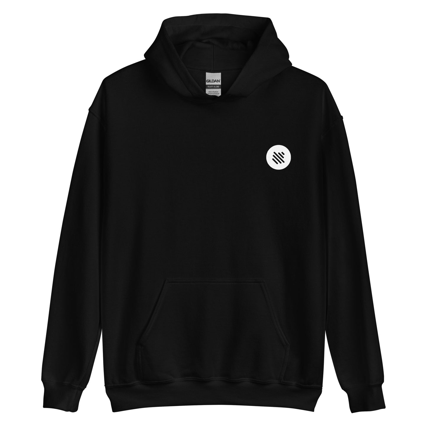 Bass Boost Hoodie - Front & Back Logo (white)