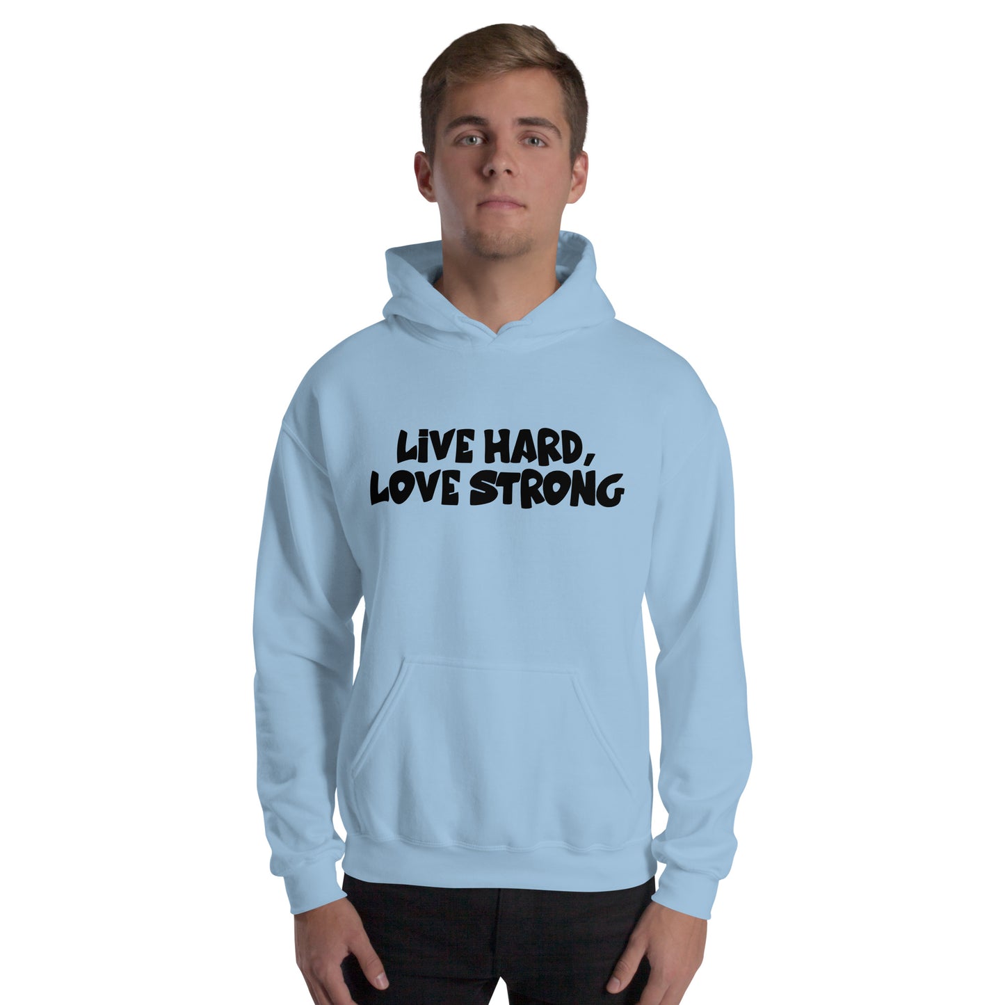 Alonestar Live Hard, Love Strong Hoodies - Black Logo