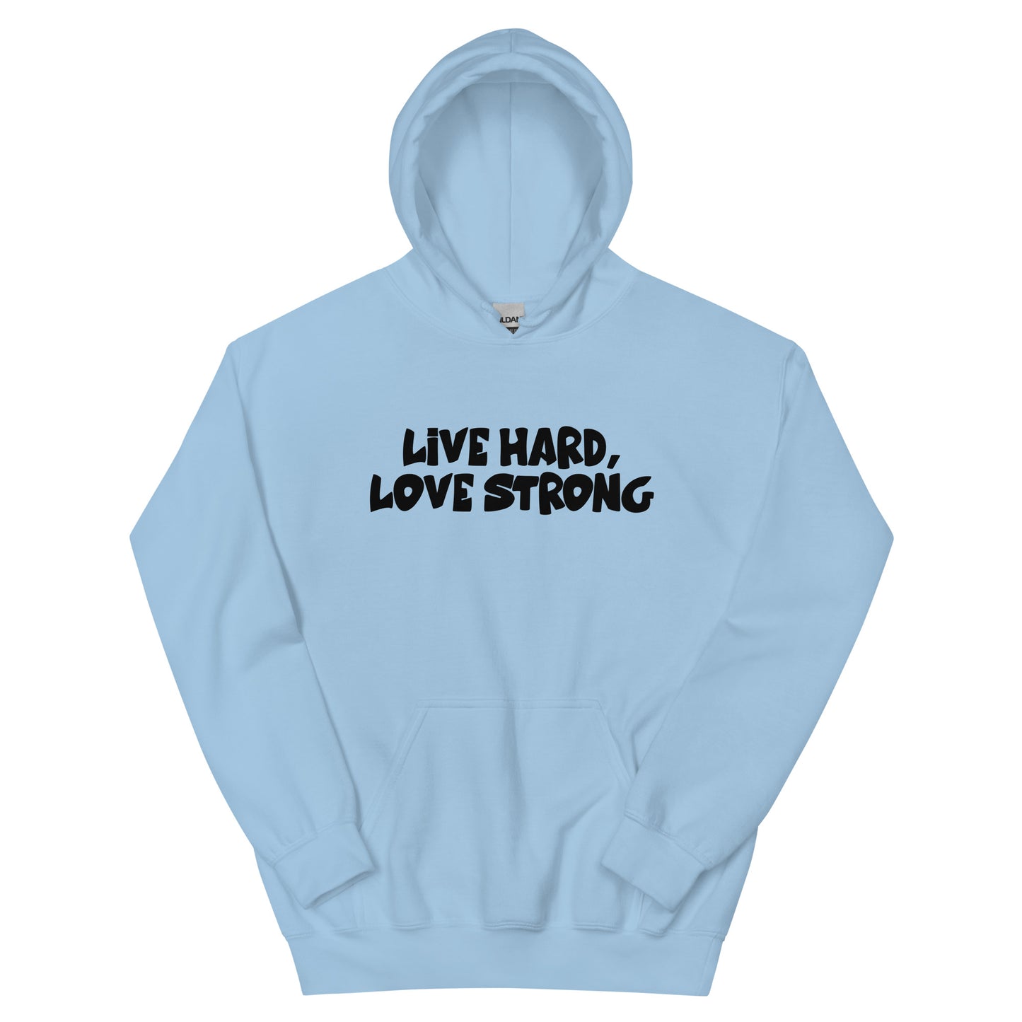 Alonestar Live Hard, Love Strong Hoodies - Black Logo