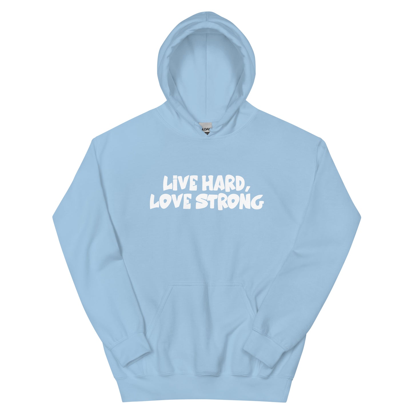 Alonestar Live Hard, Love Strong Hoodies - White Logo