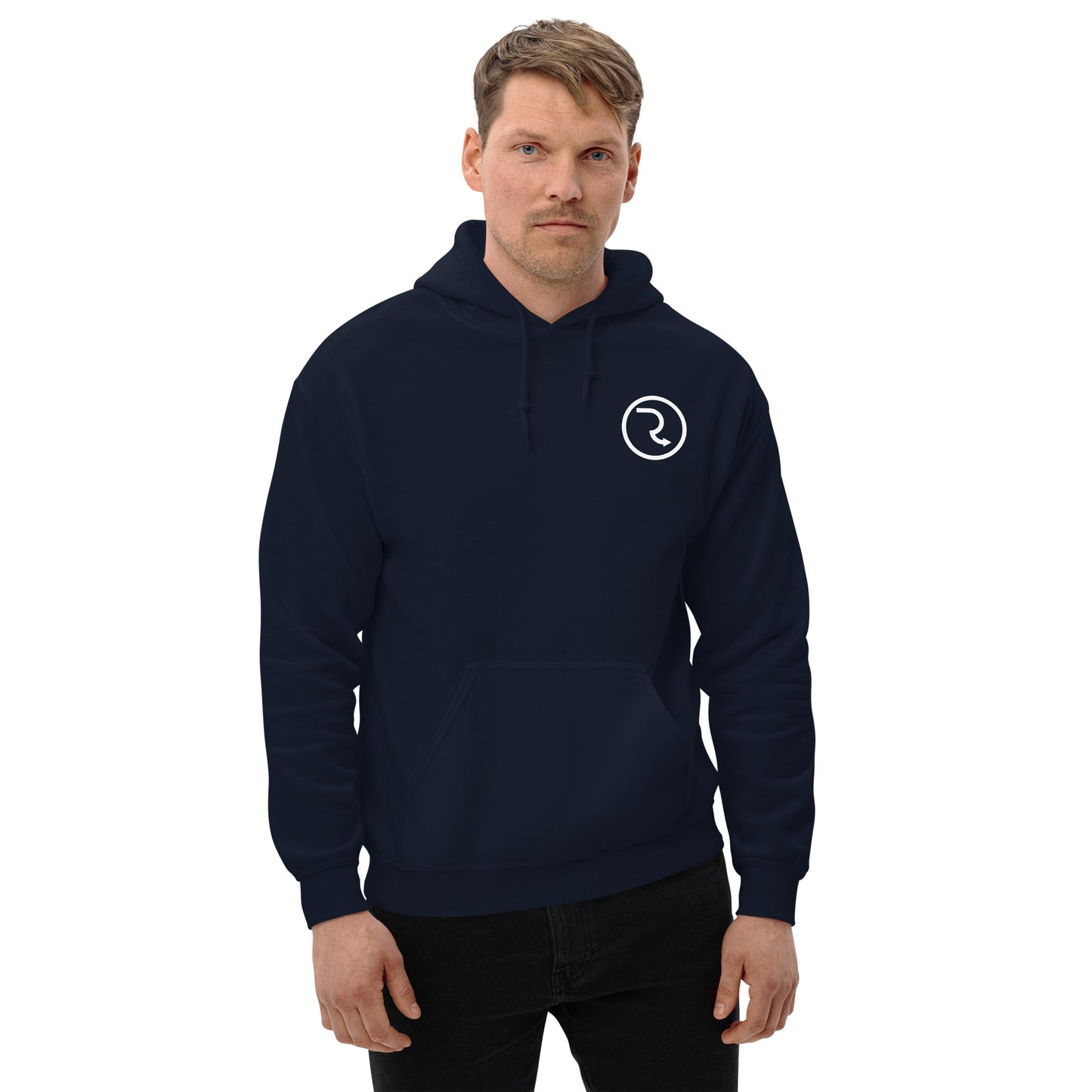 RouteNote Unisex Hoodie - White Logo