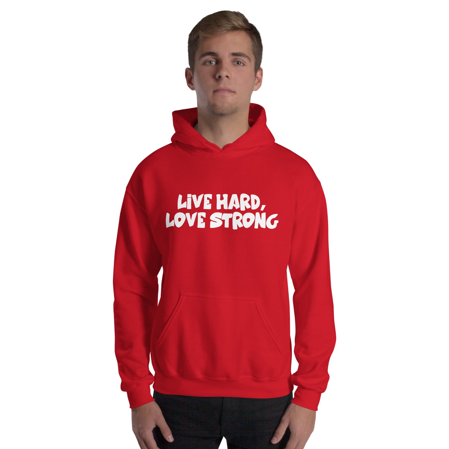 Alonestar Live Hard, Love Strong Hoodies - White Logo