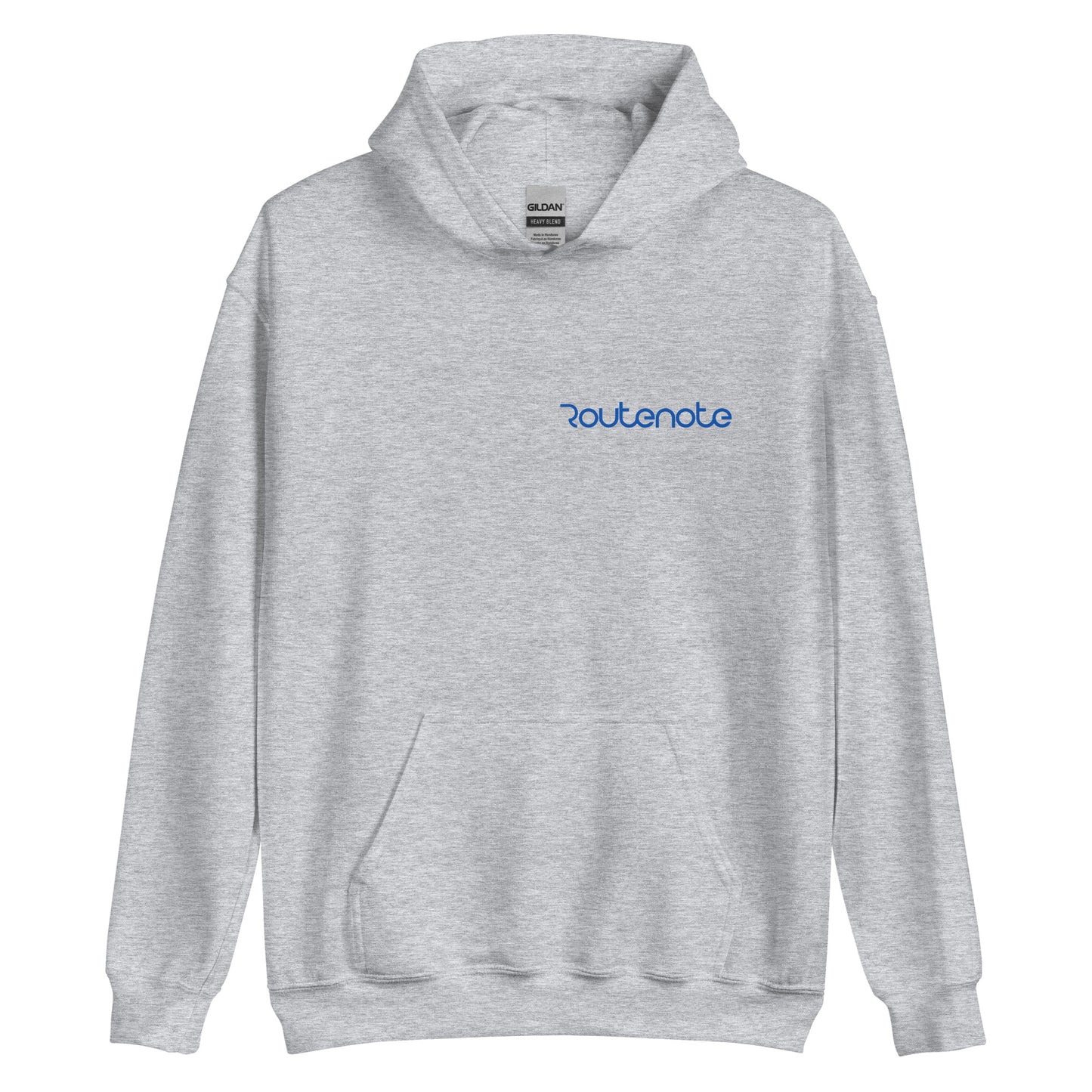 RouteNote Unisex Hoodie - Blue Text