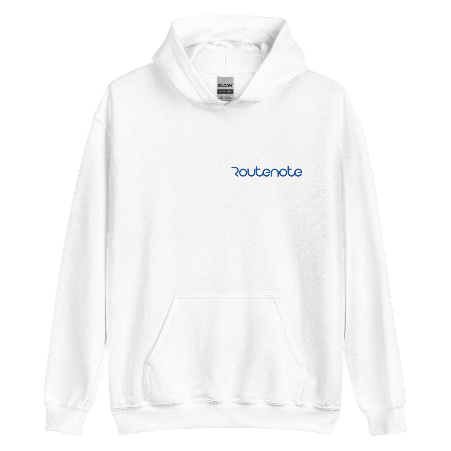 RouteNote Unisex Hoodie - Blue Text