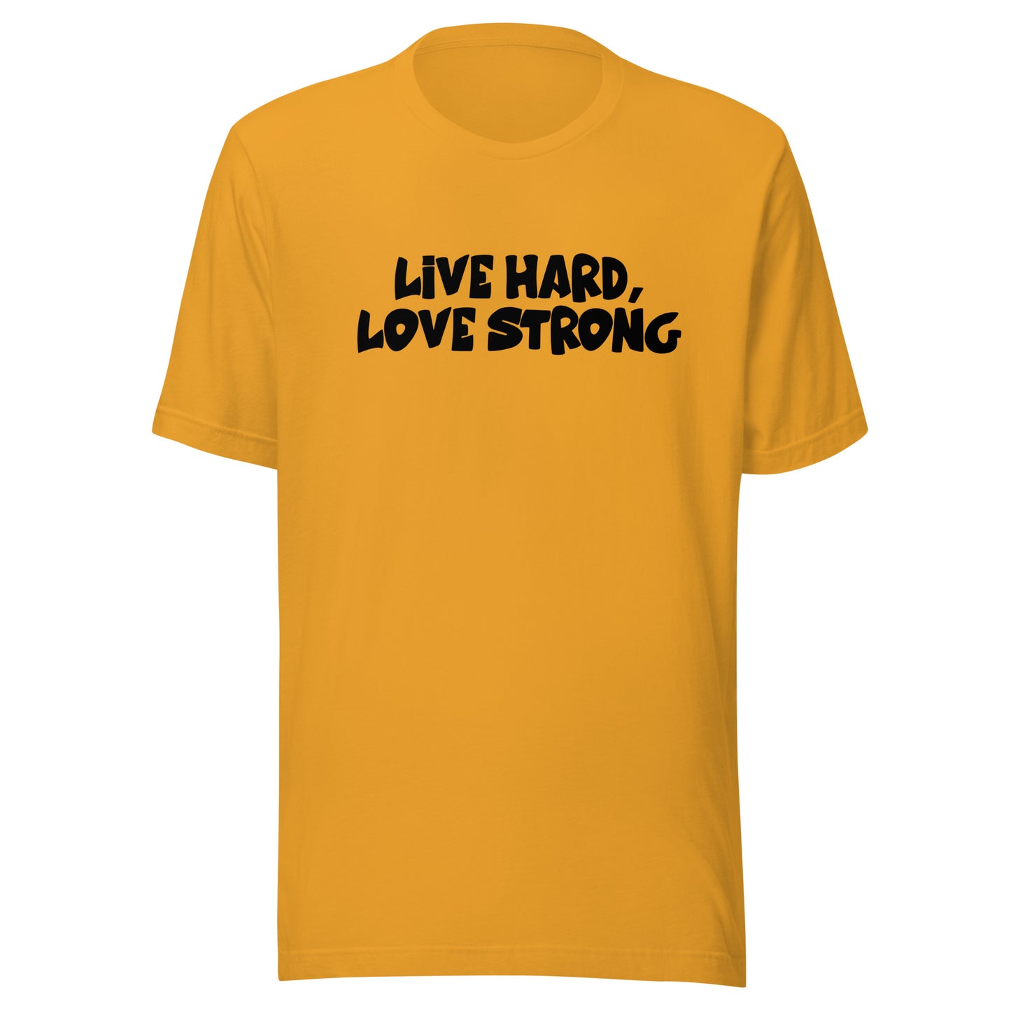 Alonestar Live Hard, Love Strong T-Shirts - Black Logo