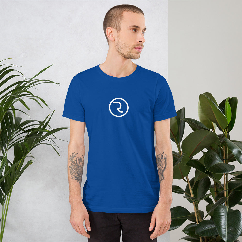 RouteNote Blue Unisex t-shirt - Centred Logo