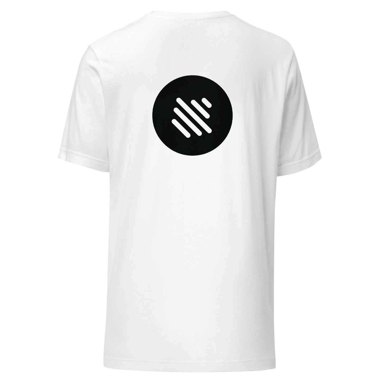 Bass Boost Unisex T-Shirt - Front and Back Black Logo