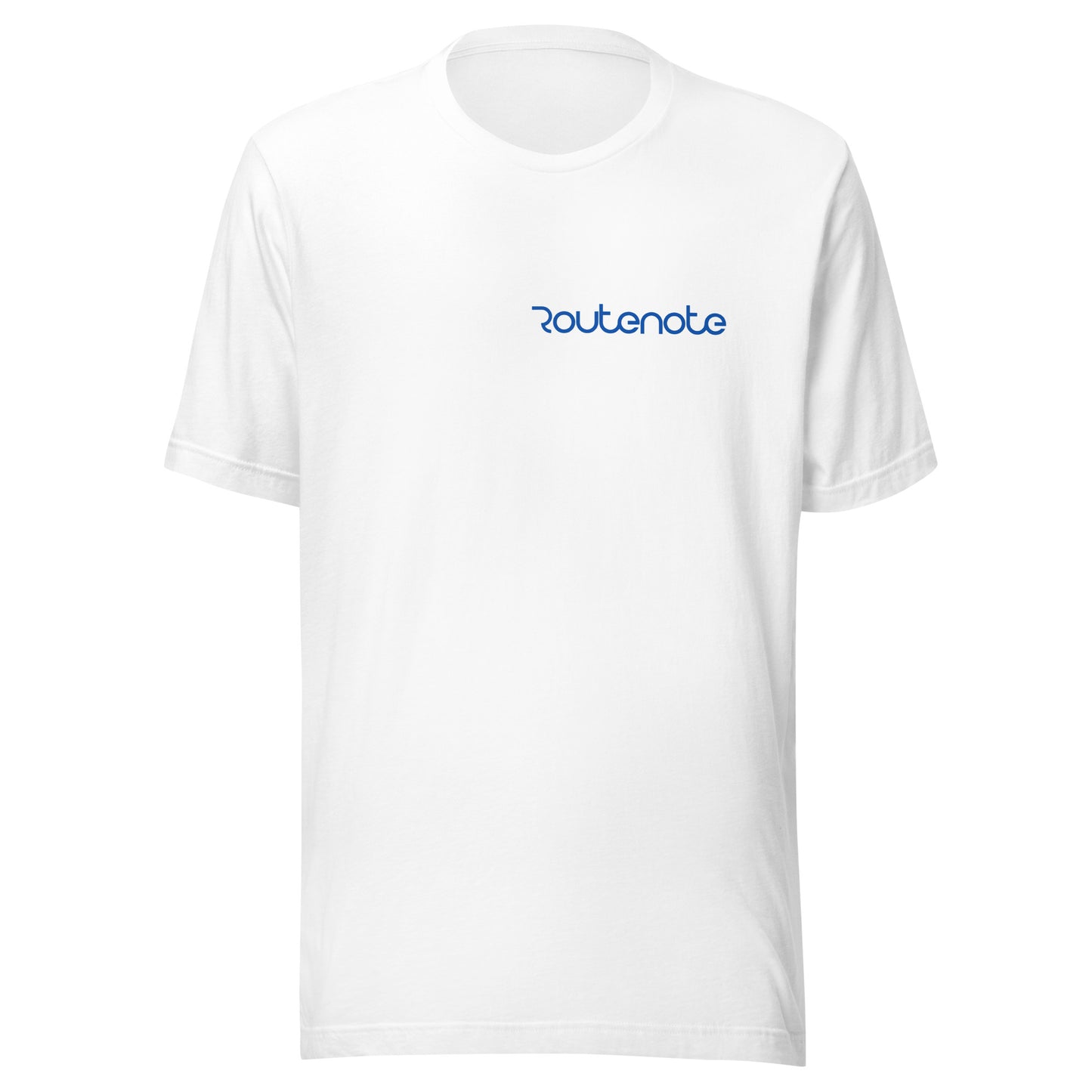 RouteNote Unisex T-shirt - Blue Text