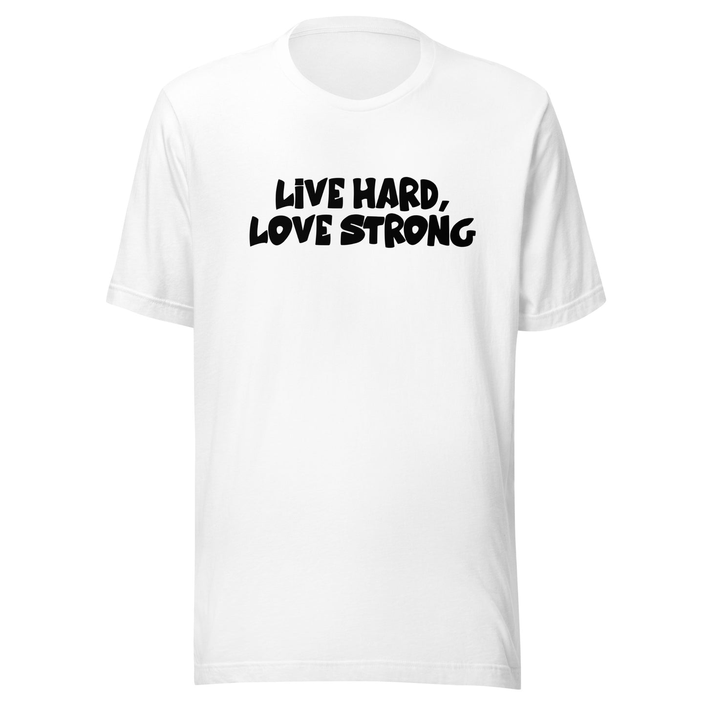 Alonestar Live Hard, Love Strong T-Shirts - Black Logo