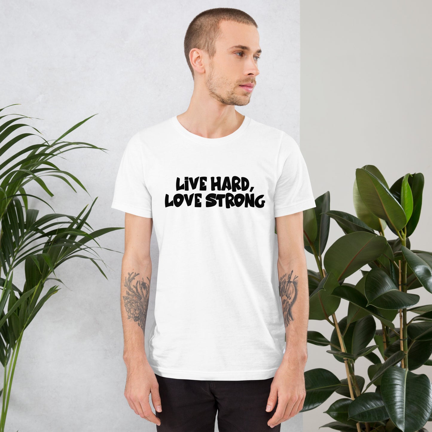 Alonestar Live Hard, Love Strong T-Shirts - Black Logo