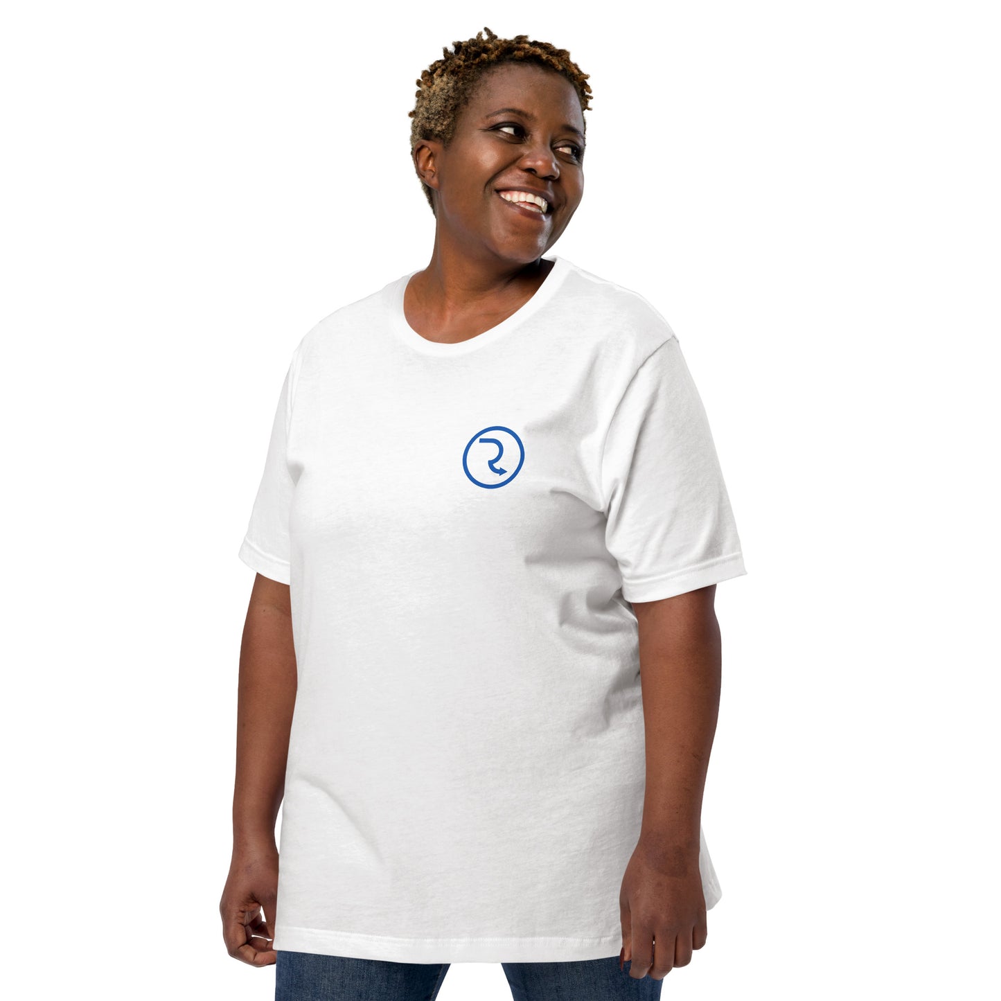 RouteNote Unisex T-shirt - Blue Logo